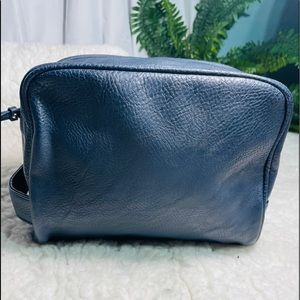 Dolce Gabbana blue men’s leather Toiletry bag